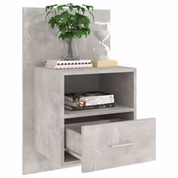 VidaXL 811016 nightstand/bedside table Concrete colour - Additional view 5