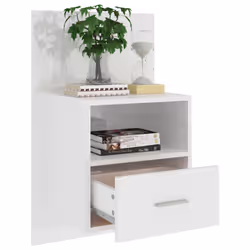 VidaXL 811019 nightstand/bedside table White