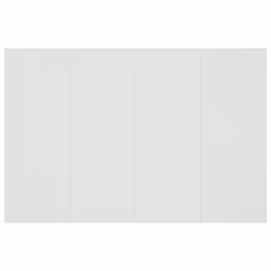 vidaXL Bed Headboard Bedroom Bed Header Decorative Headboard Engineered Wood - white - Additional view 4