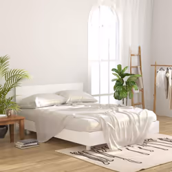 vidaXL Bed Headboard Bedroom Bed Header Decorative Headboard Engineered Wood - white - Additional view 3