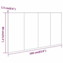 VidaXL 811037 headboard/footboard Oak - Additional view 7