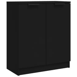 vidaXL Sideboard Cupboard Storage Cabinet Bookshelf Highboard Engineered Wood - black