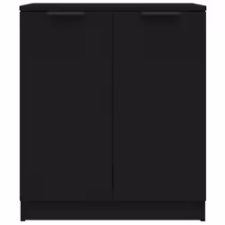 vidaXL Sideboard Cupboard Storage Cabinet Bookshelf Highboard Engineered Wood - black