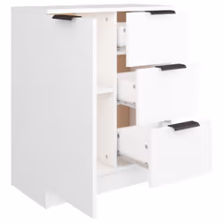 vidaXL Sideboard Console Cabinet Storage Cupboard Highboard Engineered Wood - white - Additional view 5