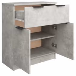 vidaXL Sideboard Console Cabinet Storage Cupboard Highboard Engineered Wood - concrete grey - Additional view 7