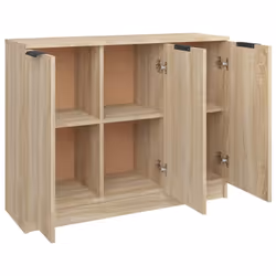 vidaXL Sideboard Cupboard Home Storage Highboard Side Cabinet Engineered Wood - sonoma oak - Additional view 7
