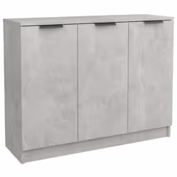 vidaXL Sideboard Cupboard Home Storage Highboard Side Cabinet Engineered Wood - concrete grey