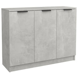 vidaXL Sideboard Cupboard Home Storage Highboard Side Cabinet Engineered Wood - concrete grey