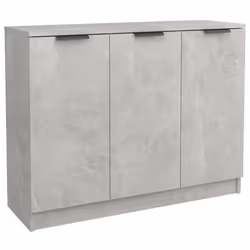 vidaXL Sideboard Cupboard Home Storage Highboard Side Cabinet Engineered Wood - concrete grey