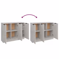 vidaXL Sideboard Cupboard Home Storage Highboard Side Cabinet Engineered Wood - concrete grey - Additional view 8