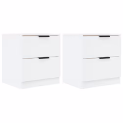 VidaXL 811215, White, Wood, 450 mm, 390 mm, 500 mm, 2 pc(s)