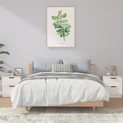 VidaXL 811215 nightstand/bedside table White