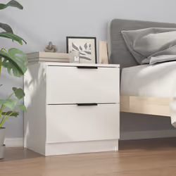 VidaXL 811215 nightstand/bedside table White - Additional view 7