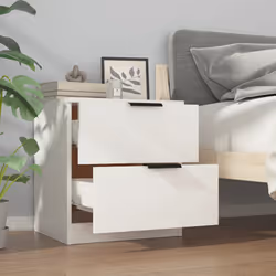 VidaXL 811215 nightstand/bedside table White - Additional view 8