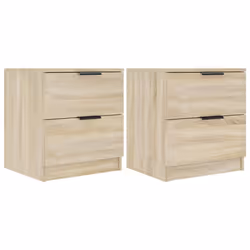 VidaXL 811221, Oak, Wood, 450 mm, 390 mm, 500 mm, 2 pc(s)