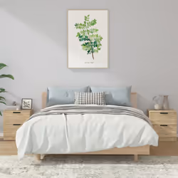VidaXL 811221 nightstand/bedside table Oak