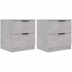 VidaXL 811223, Concrete colour, Wood, 450 mm, 390 mm, 500 mm, 2 pc(s)