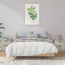 VidaXL 811223 nightstand/bedside table Concrete colour