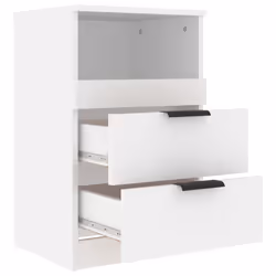 VidaXL 811232 nightstand/bedside table White - Additional view 5