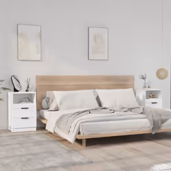 VidaXL 811233, White, Wood, 400 mm, 360 mm, 650 mm, 2 pc(s)