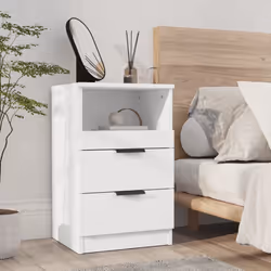 VidaXL 811233 nightstand/bedside table White - Additional view 6