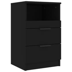 VidaXL 811234 nightstand/bedside table Black