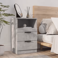 VidaXL 811240 nightstand/bedside table Concrete colour