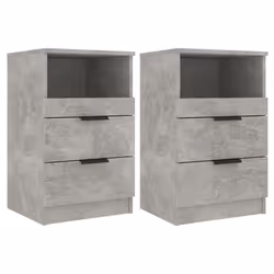 VidaXL 811241, Concrete colour, Wood, 400 mm, 360 mm, 650 mm, 2 pc(s)