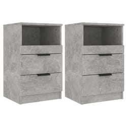 VidaXL 811241 nightstand/bedside table Concrete colour