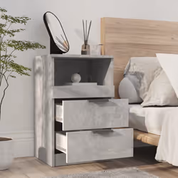 VidaXL 811241 nightstand/bedside table Concrete colour - Additional view 8