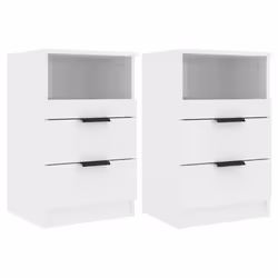 VidaXL 811245, White, Wood, 400 mm, 360 mm, 650 mm, 2 pc(s)