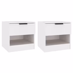 VidaXL 811251, White, Wood, 400 mm, 390 mm, 400 mm, 2 pc(s)