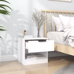 VidaXL 811251 nightstand/bedside table White