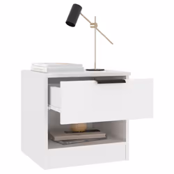 VidaXL 811251 nightstand/bedside table White - Additional view 4