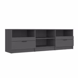 VidaXL 811458, Black, Wood, Wood, 1500 mm, 335 mm, 450 mm