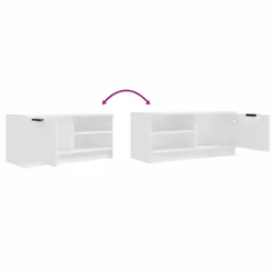 vidaXL 1/2x TV Cabinet Engineered Wood Media Unit HiFi Cabinet Multi Colours - white, 1 - Additional view 8