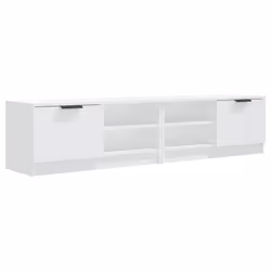 vidaXL 1/2x TV Cabinet Engineered Wood Media Unit HiFi Cabinet Multi Colours - white, 2
