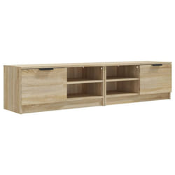 vidaXL 1/2x TV Cabinet Engineered Wood Media Unit HiFi Cabinet Multi Colours - sonoma oak, 2