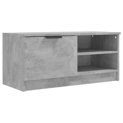 vidaXL 1/2x TV Cabinet Engineered Wood Media Unit HiFi Cabinet Multi Colours - concrete grey, 1