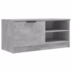 vidaXL 1/2x TV Cabinet Engineered Wood Media Unit HiFi Cabinet Multi Colours - concrete grey, 1