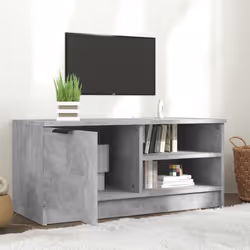 vidaXL 1/2x TV Cabinet Engineered Wood Media Unit HiFi Cabinet Multi Colours - concrete grey, 1 - Additional view 4