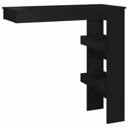 vidaXL Wall Bar Table Pub Table Indoor Furniture Engineered Wood Multi Colours - black