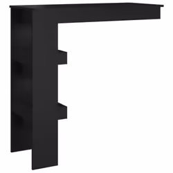 vidaXL Wall Bar Table Pub Table Indoor Furniture Engineered Wood Multi Colours - black - Additional view 5