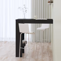 vidaXL Wall Bar Table Pub Table Indoor Furniture Engineered Wood Multi Colours - black - Additional view 6