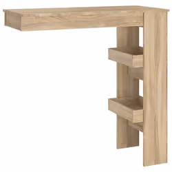 vidaXL Wall Bar Table Pub Table Indoor Furniture Engineered Wood Multi Colours - sonoma oak