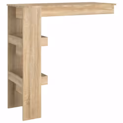 vidaXL Wall Bar Table Pub Table Indoor Furniture Engineered Wood Multi Colours - sonoma oak - Additional view 5