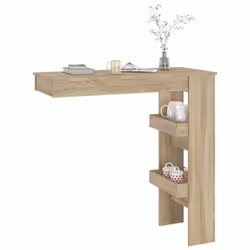 vidaXL Wall Bar Table Pub Table Indoor Furniture Engineered Wood Multi Colours - sonoma oak - Additional view 7