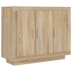 vidaXL Sideboard Engineered Wood Indoor Side Cabinet Highboard Multi Colours - sonoma oak