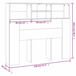 VidaXL 811853 headboard/footboard White - Additional view 7