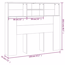VidaXL 811856 headboard/footboard Oak - Additional view 7